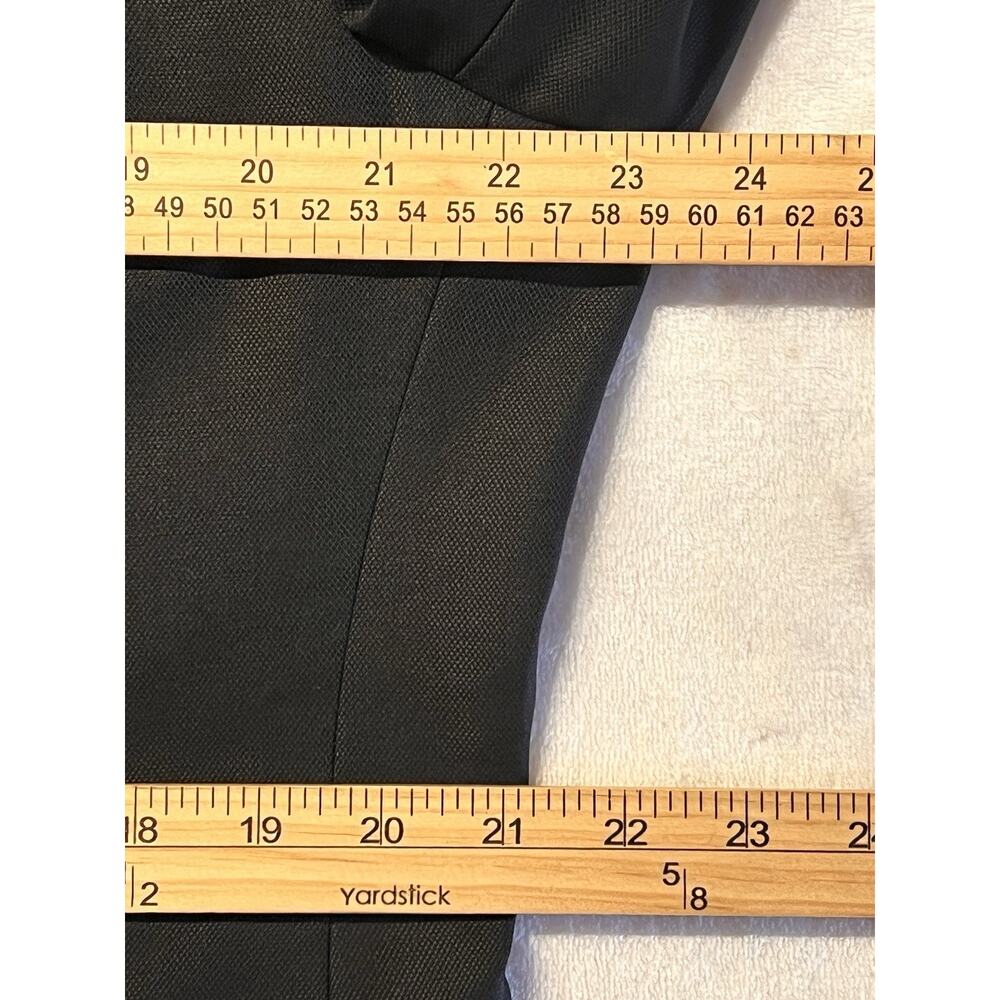Samuelsohn Custom 44R Solid Black Quality Designer Blazer Silver Tone Buttons - Picture 15 of 16